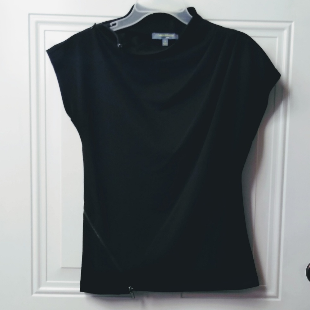 Catherine Malandrino Design Nation Black Ponte Top - Picture 3 of 8